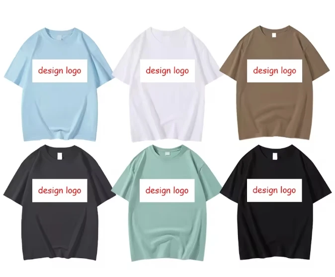 Streetwear Classic Bulk Buy 35% Cotton 65% Polyester summer Drop Shoulder t shirt for men