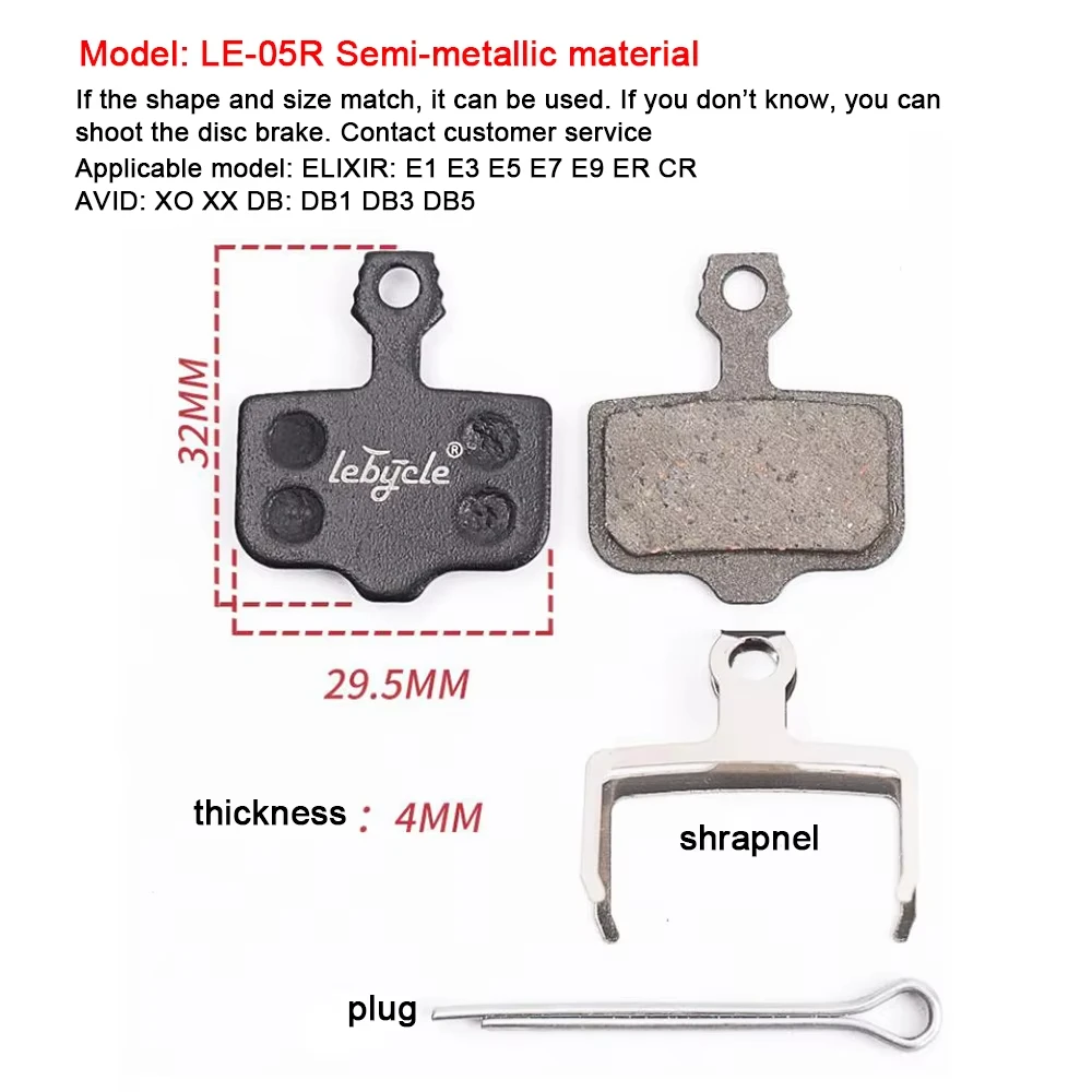25 Pair MTB Bicycle Disc Brake Pads Resin/Metal/Ceramic Road Bike Hydraulic Brake Pads Universal