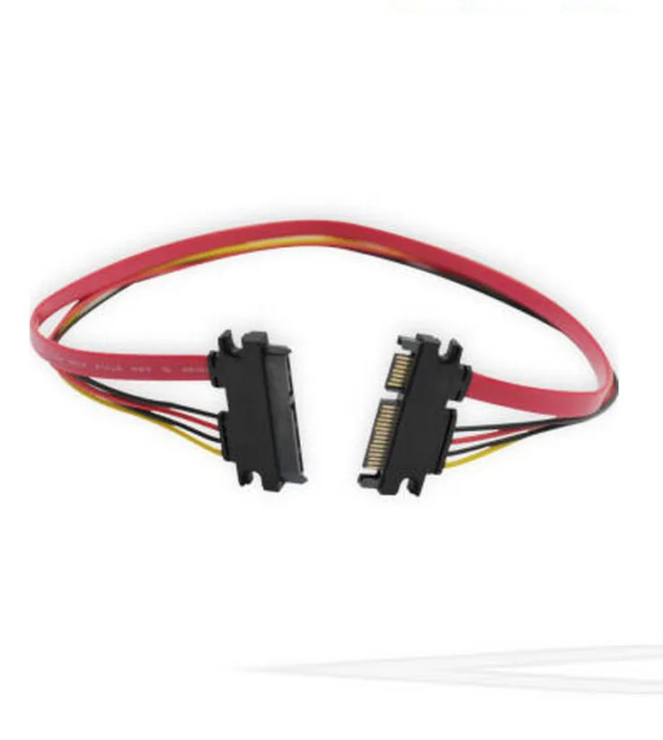 22 Pin 7 + 15 Male to Female Serial ATA SATA Data Power Extension Cable
