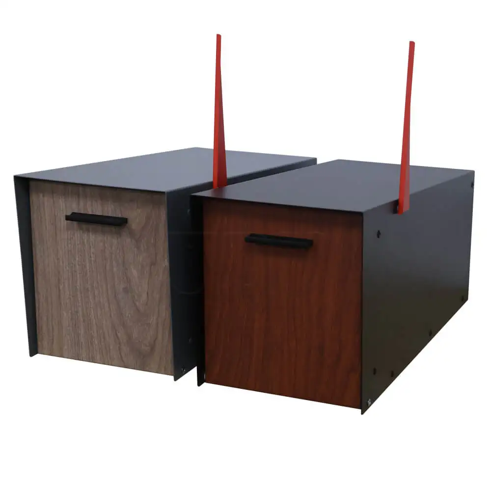 JDY NEW Tiktok Hot Selling American Style Mailbox for Exterior Post Installation with Flashing Strip and Flags