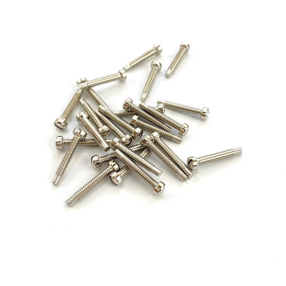 Nickel 5-40 US Standard Steel  3*18 slotted Electric Guitar Humbucker Guitar Pickup Pole Screws for guitar Pickup parts