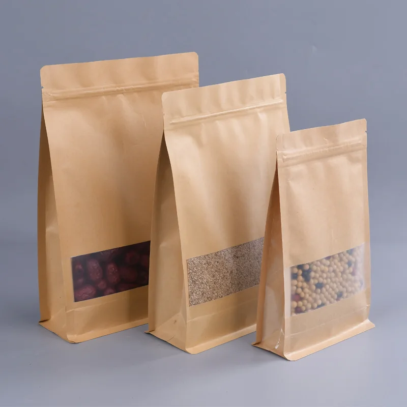 Wholesale High Quality Cheap Price Food Kraft Paper Bag Paper Handbag With Logo Printing