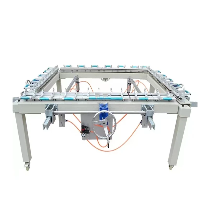 Pneumatic screen tension machine Automatic screen stretching machine for making screen frame Mesh Stretching Machine