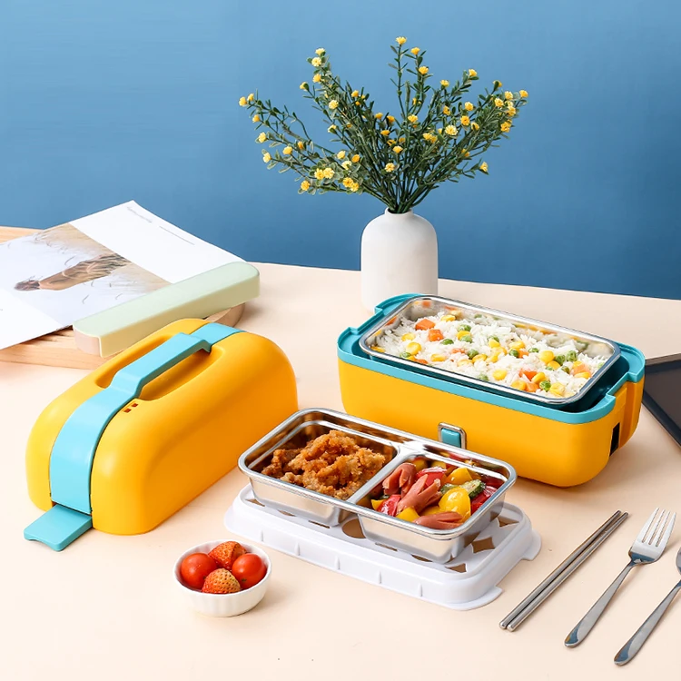Direct factory supply stainless steel car and home portable electric lunch box food heater electric food warmer bento box
