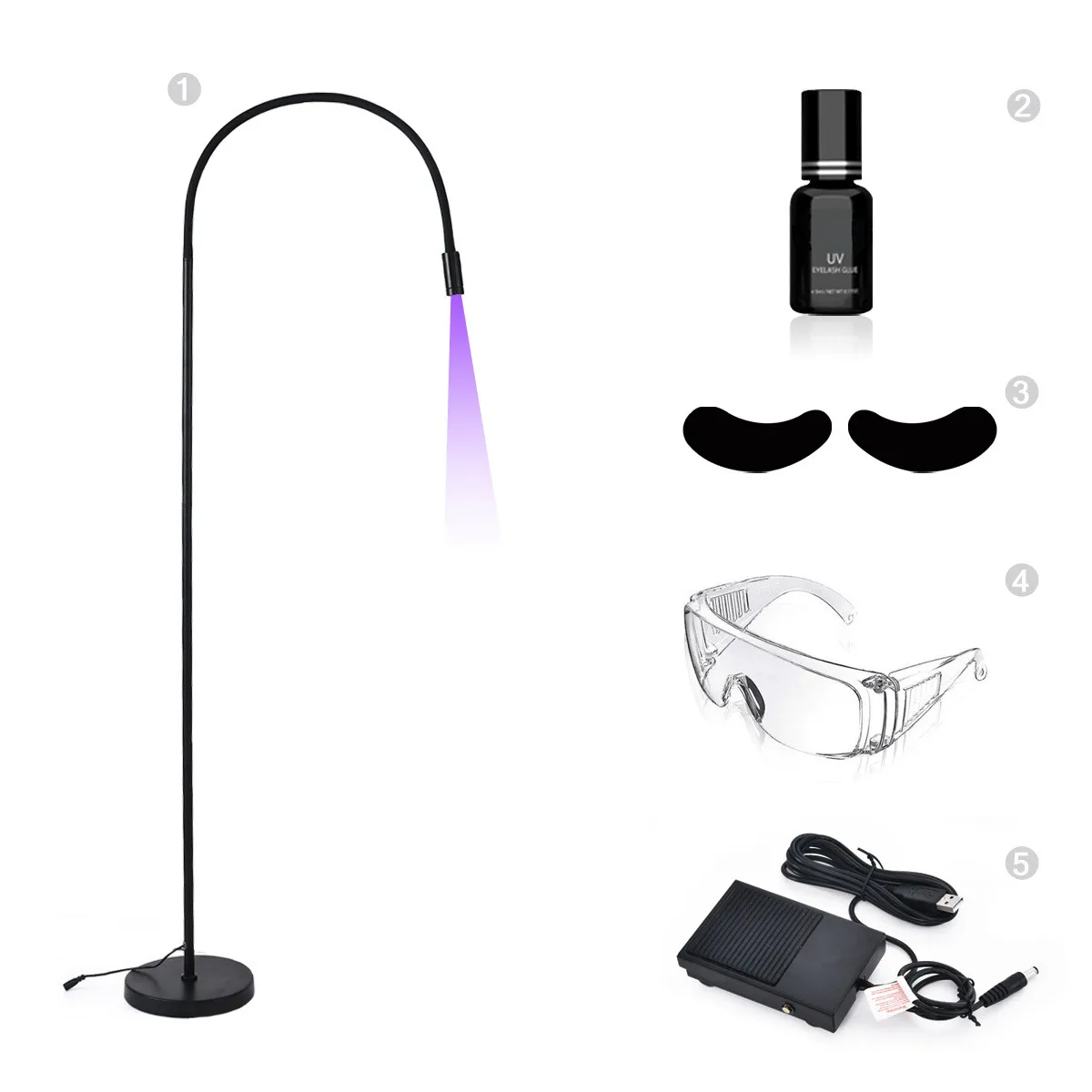 2023 OEM new product high quality uv curing lamp floor lamp foot  switch for manicure for beautiful eyelashes