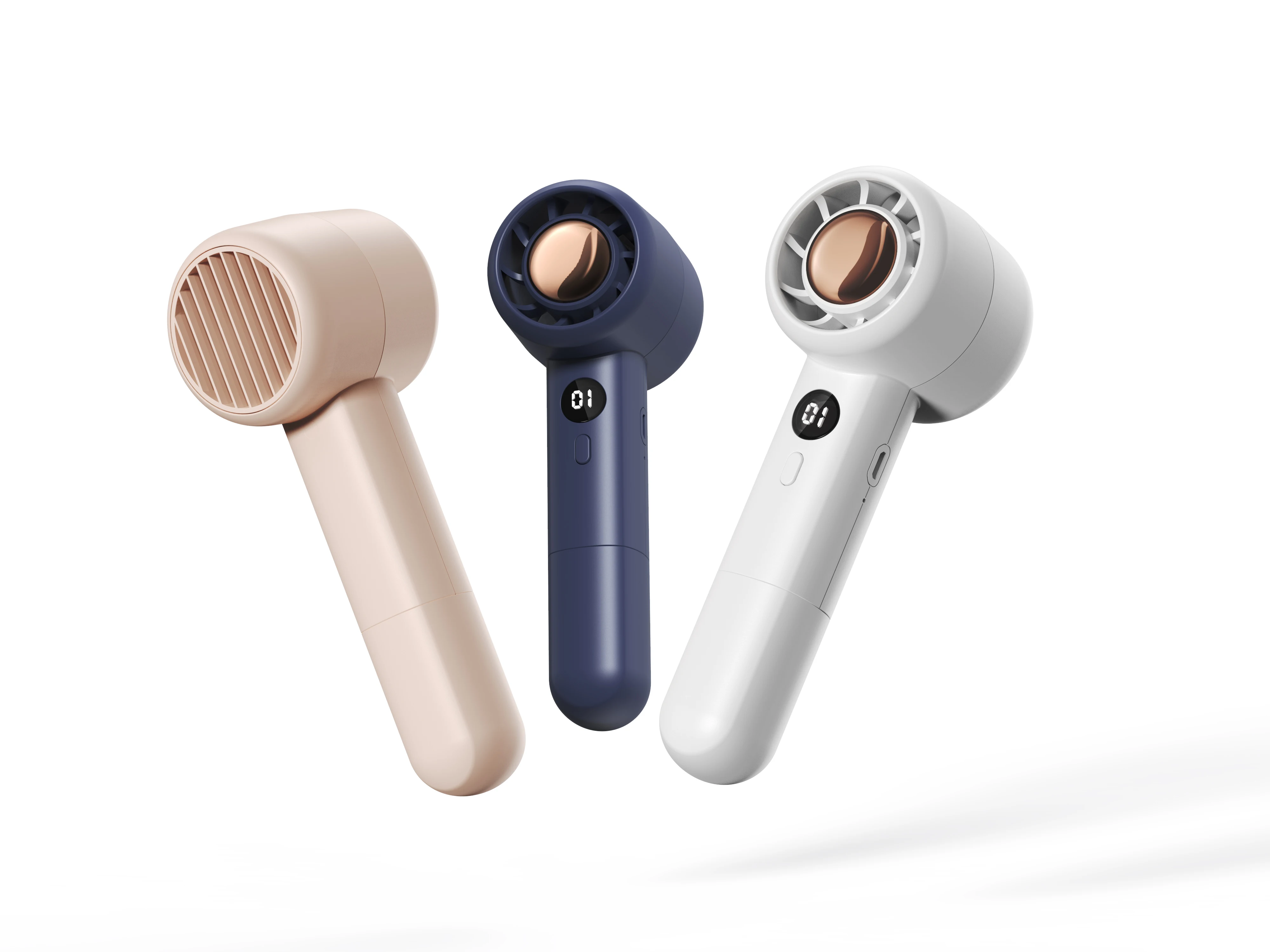 OEM Desktop Fan Handheld Mini Powerful Small Personal Portable Fan Speed Adjustable USB Electric Eyelash Cooling Fan