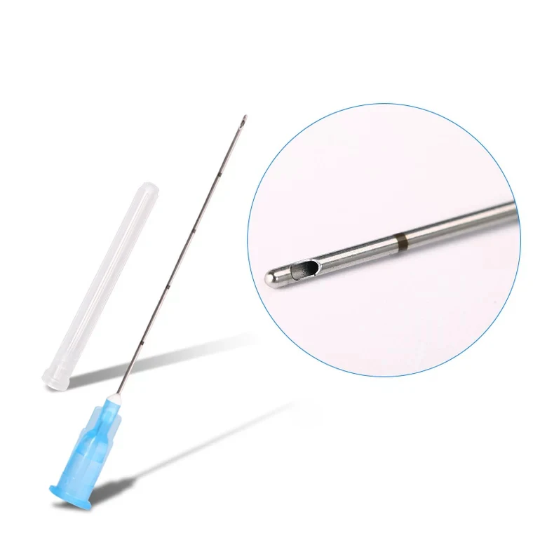 Disposable 25G 23G 22G dermal filler needle types of cannula