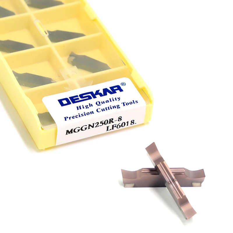 DESKAR MGGN250R-8 LF6018 CNC lathe tools Carbide Grooving Insert High Quality Slotting Turning Tool