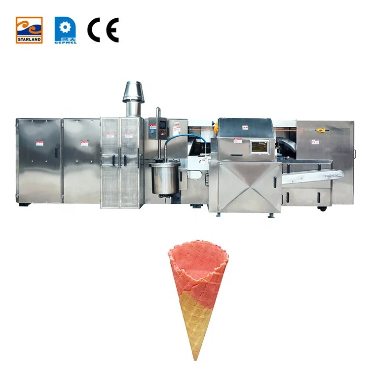Guangzhou Factory Automatic Cone Roasting Machine / Sugar Cone Baking Machine