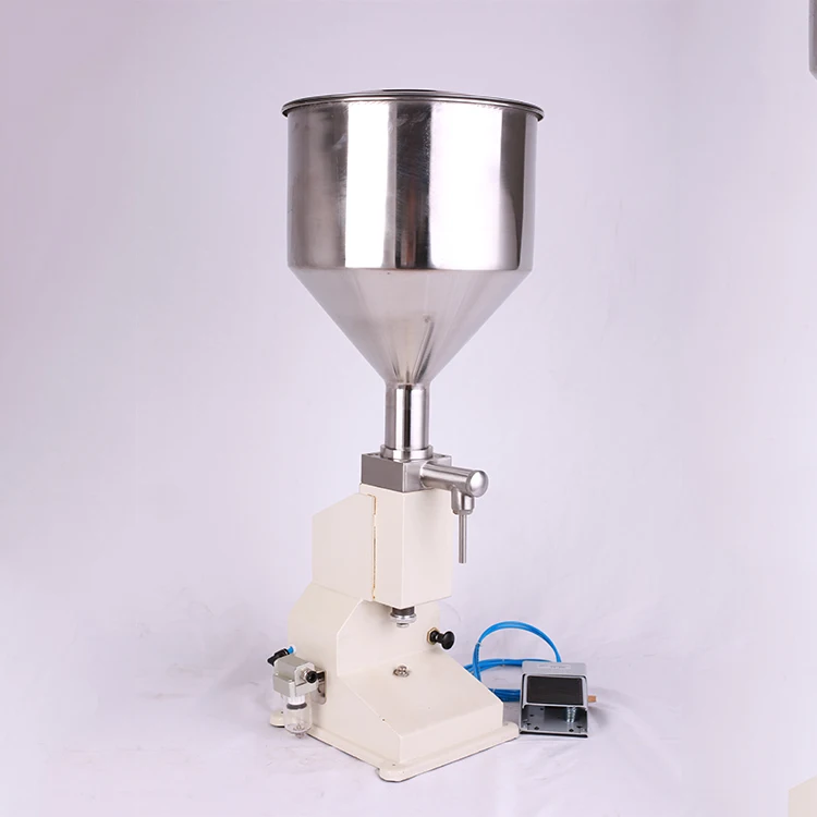 A02 Small Size Type Hand Foot Pressure Pneumatic Liquid and Paste Fill Filling Machine for Water Beers Sauce Liquid Ointment