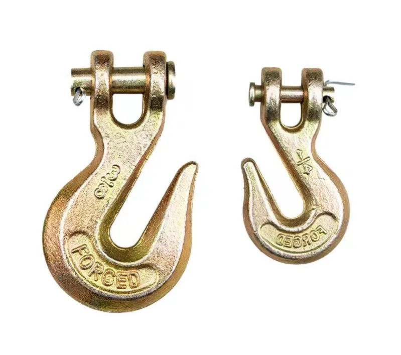 G70/Grade 70 Forged Alloy Steel Clevis Grab Hook Galvanized/Plain Finish Zinc Material Mining Heavy Industry Lifting OEM Model