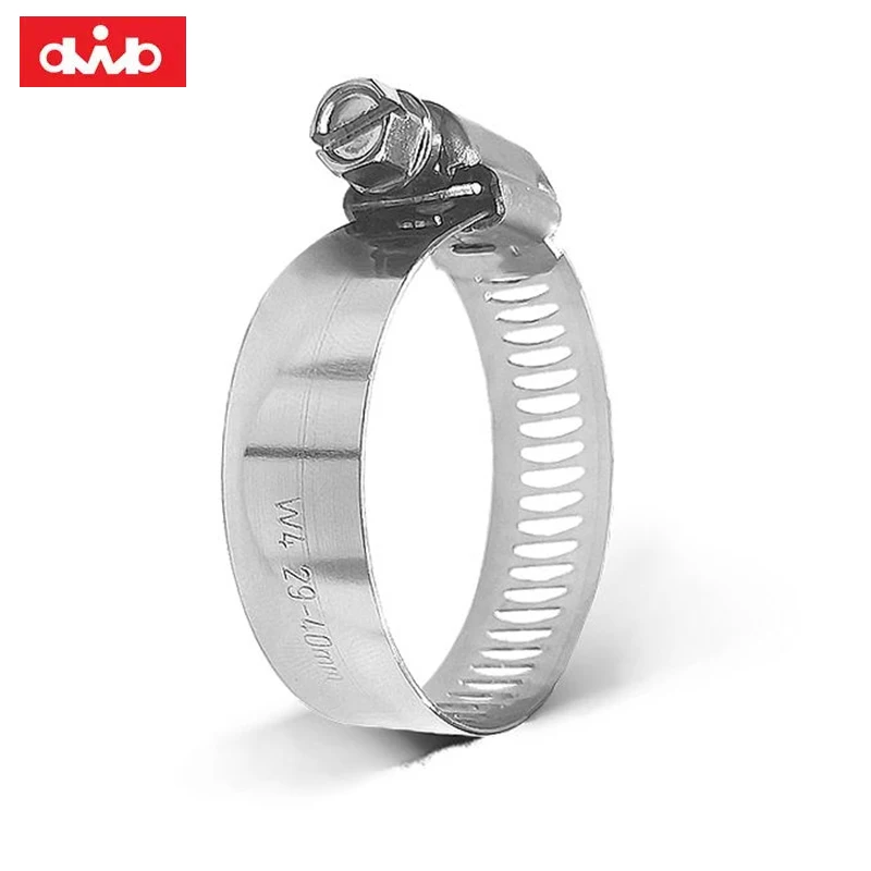 dwb Brand SS304 12.7x0.6mm Stainless Steel Banding Metal Strapping Hose Clamps worm gear fuel line pipe clip hose clamp