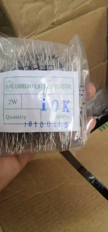 УГЛЕРОДНЫЙ пленочный резистор CFR 2 Вт 1K 10K 100K объемная лента углеродный