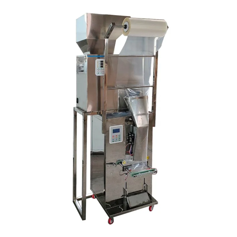 Automatic Bean 500g Packaging Flour Matcha Powder Dried Fig Apricot Food Macaroni Oatmeal Cereal Sealing Packing Machine