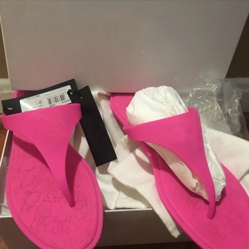 2022 Women Jelly Slipper Sandal Outdoor Ladies brand ladies slipper Plastic Shoes Luxury PVC Rubber Flip Flop Shoes