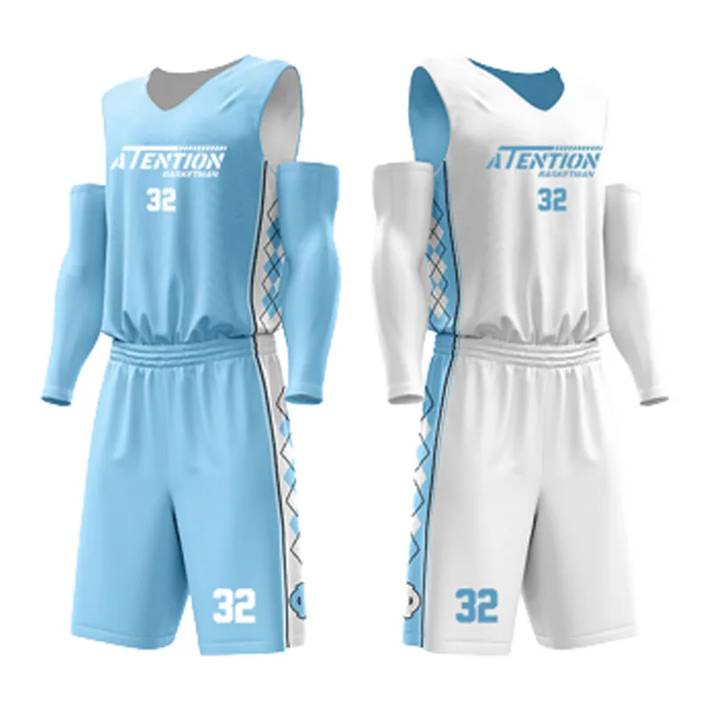 Мужской двухсторонний баскетбольный комплект спортивная одежда двухсторонние баскетбольные Джерси женские трикотажные комплекты тренировочные