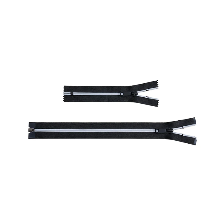 Wholesale Waterproof Bags Zipper Close End Corn Colored Invisible Nylon Teeth #5 Plastic Resin Zipper For Clothes