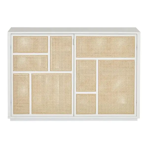 Гостиная традиционная панель из ротанга под заказ шкаф для хранения