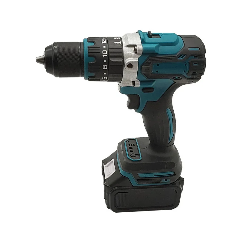 Lithium drill / 13mm impact drill / large torque rechargeable multifunctional drilling plug-in tool box set
