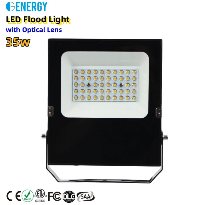 ETL SAA CE listed ip66 waterproof led flood light with optical lens 30/60/90degree 130lm/w factory tunnel road outdoor stadium