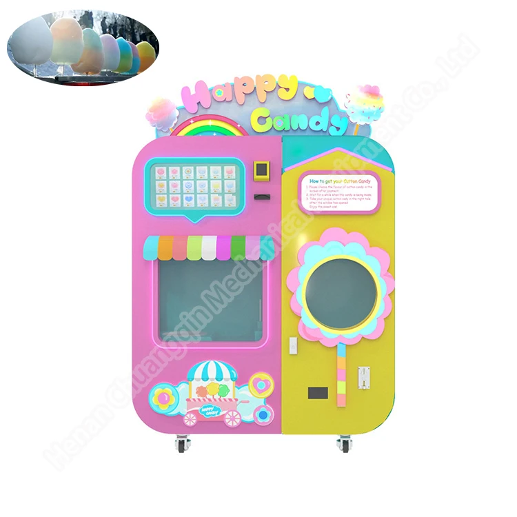Whole-price sugar making vending commercial cotton candy machine automatic