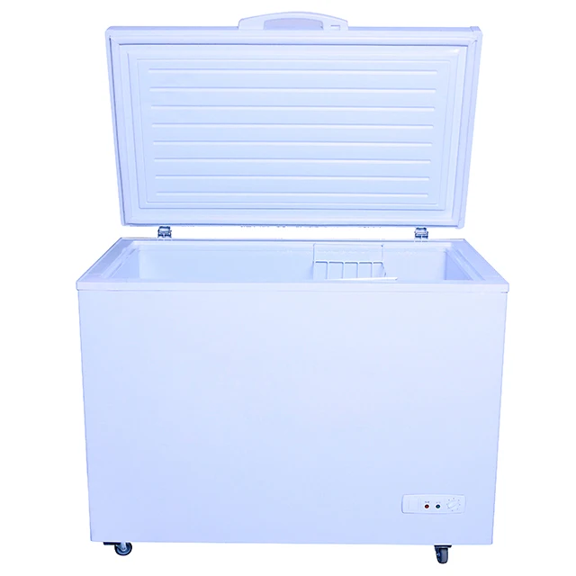 270l Single Top Open Door Chest Deep Freezer New Design Wholesale Supermarket Deep Freezer Suitable for solar or battery powered