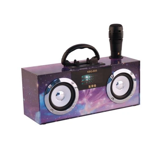 Portable Bluetooth Speaker Wooden sound box speaker 10W with AUX USB SD FM radio