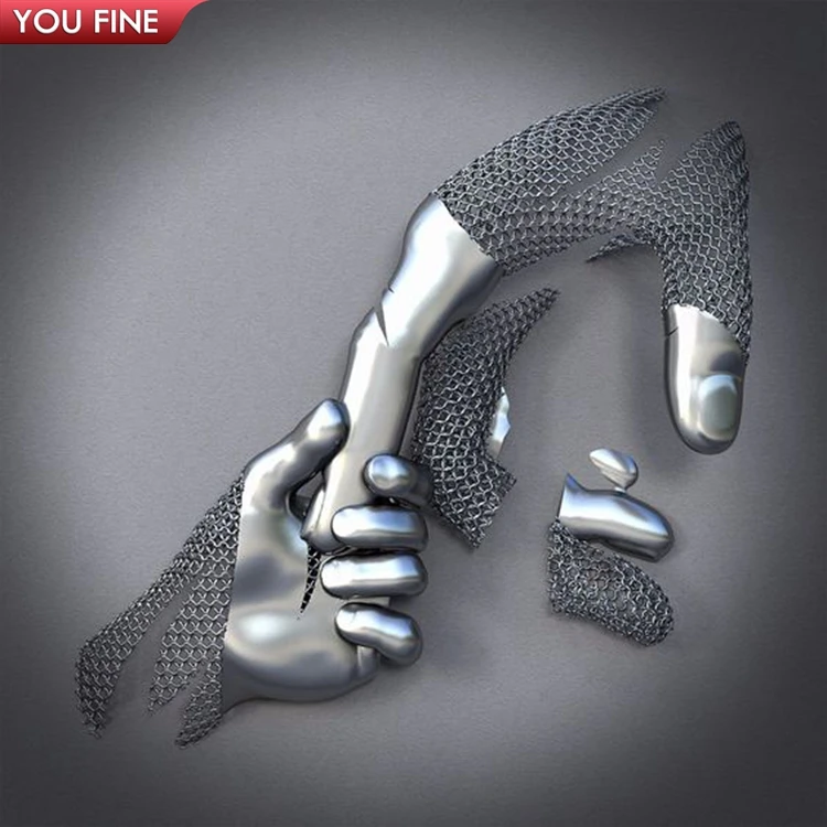 Abstract Stainless Steel Wall Decorative Sculpture