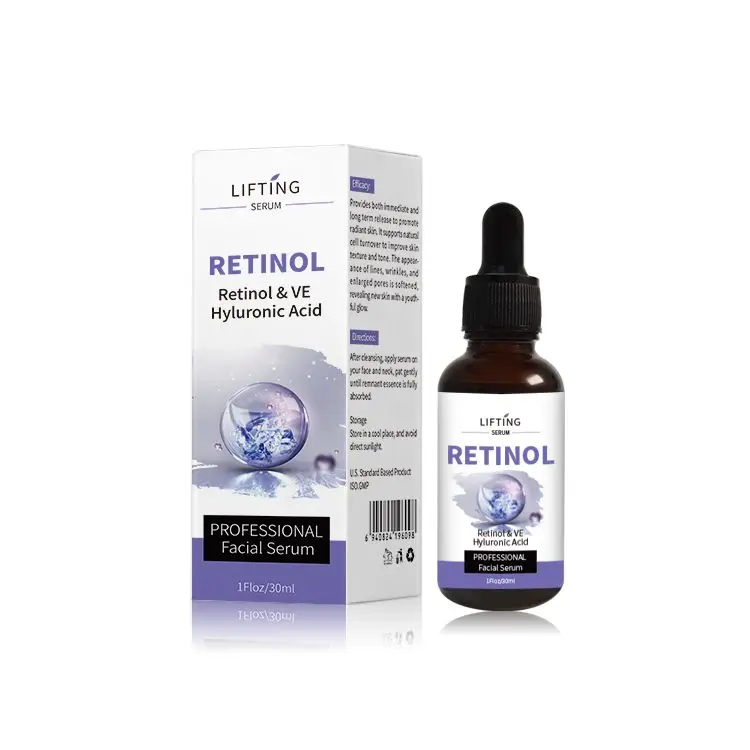 Wholesale private label skincare beauty lifting  hydrating hyaluronic acid retinol serum