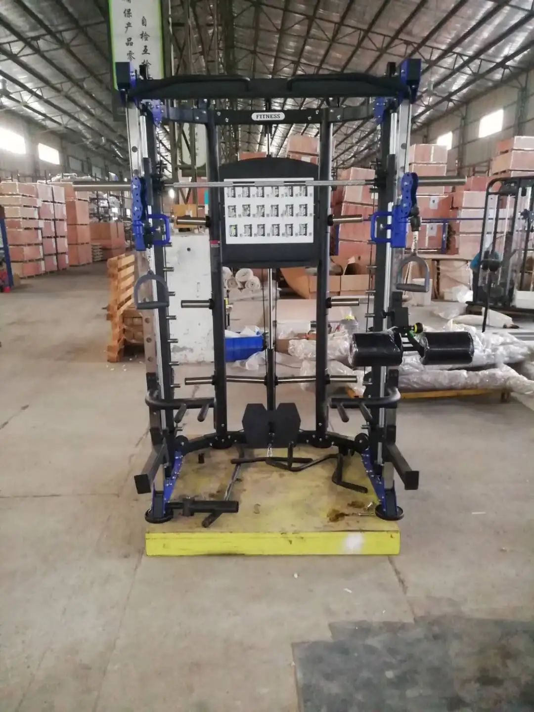 High quality multistation Smith machine adjustable pulley cable station fitness equipment for gym and home