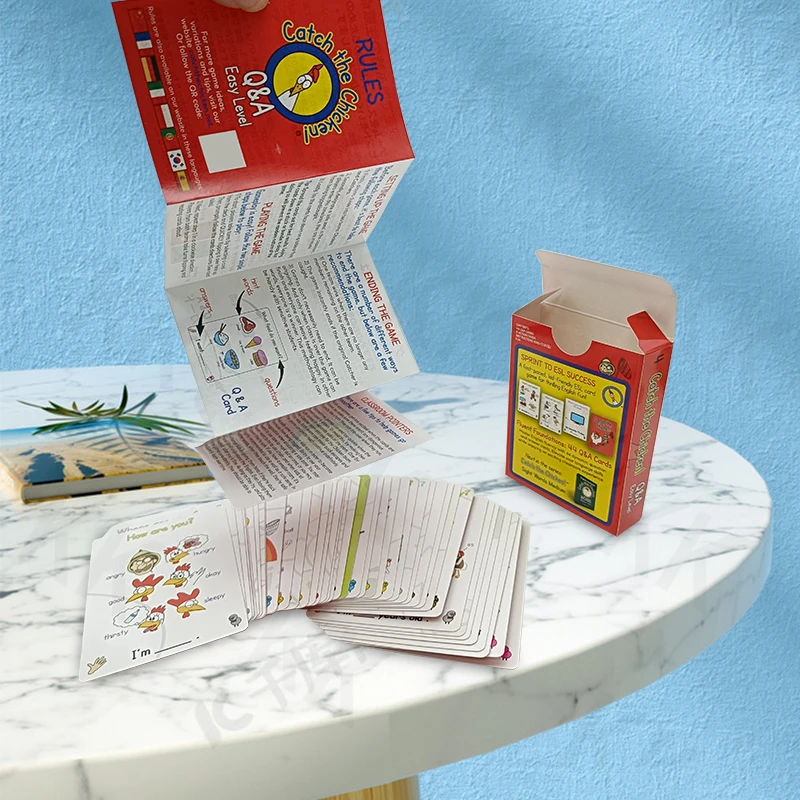 Factory Price custom Your Own Design High Quality Smooth Eco-friendly White Corepaper Kids Fun Cartoon Anime Card Game