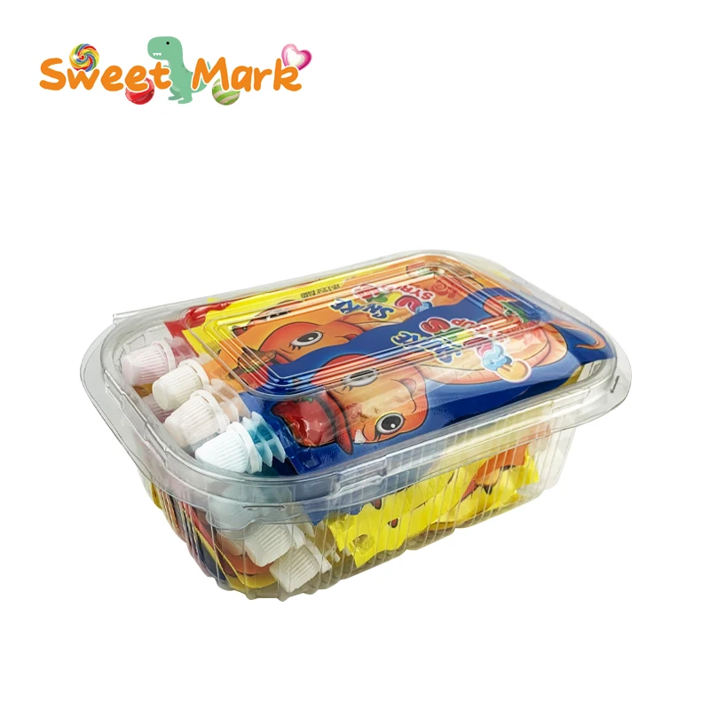 Assorted fruit flavored Snake syrup candy jam candy