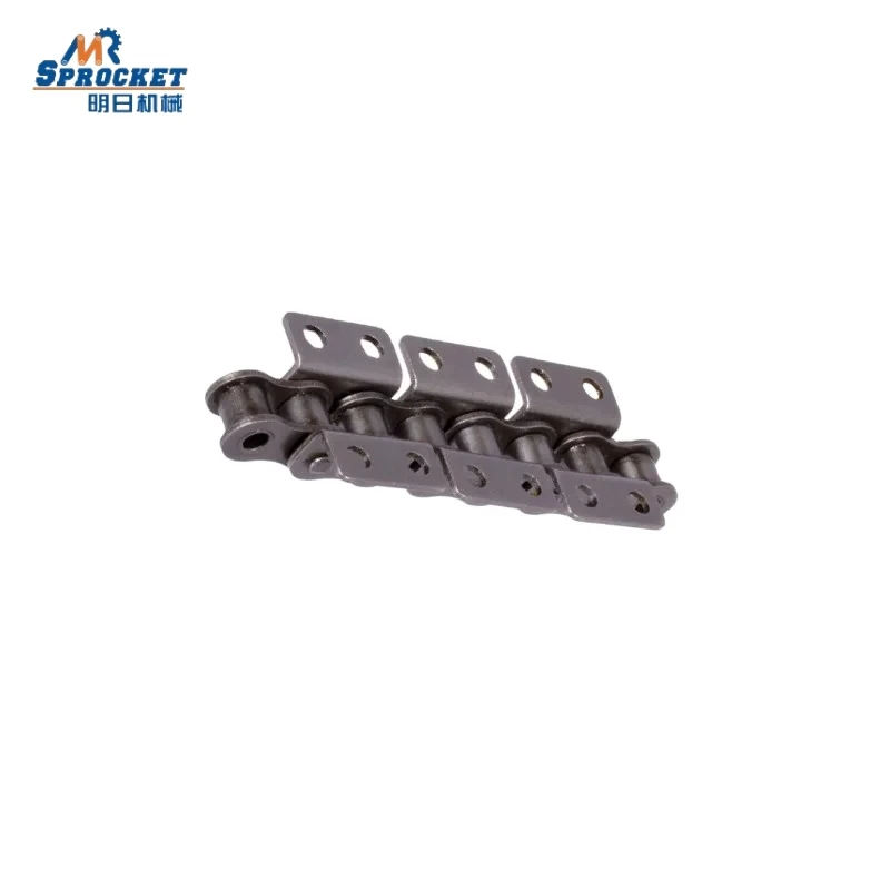 Industrial Carbon Steel Standard Short Pitch Conveyor Roller Chain With Attachments For Conveyor