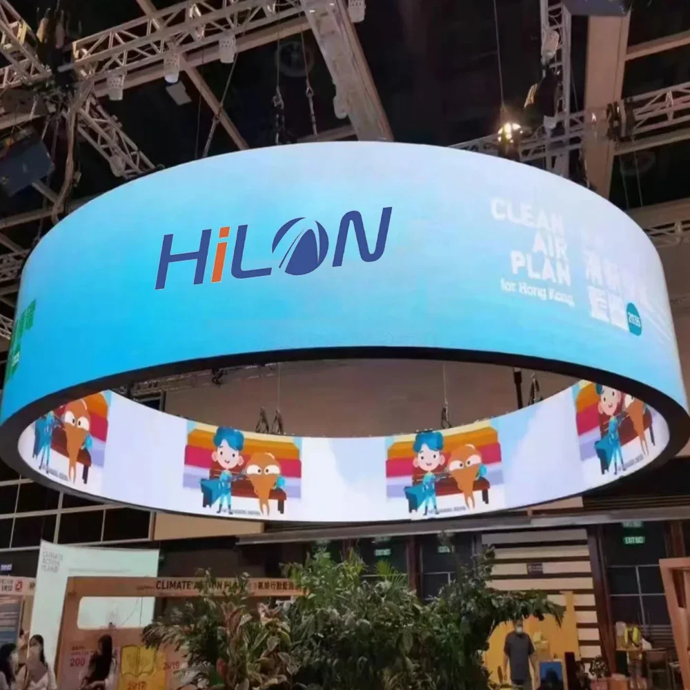 Shenzhen Hilan P3 Soft Led Panel Thin Led Module screen Customized Shape soft display Flexible Led screen