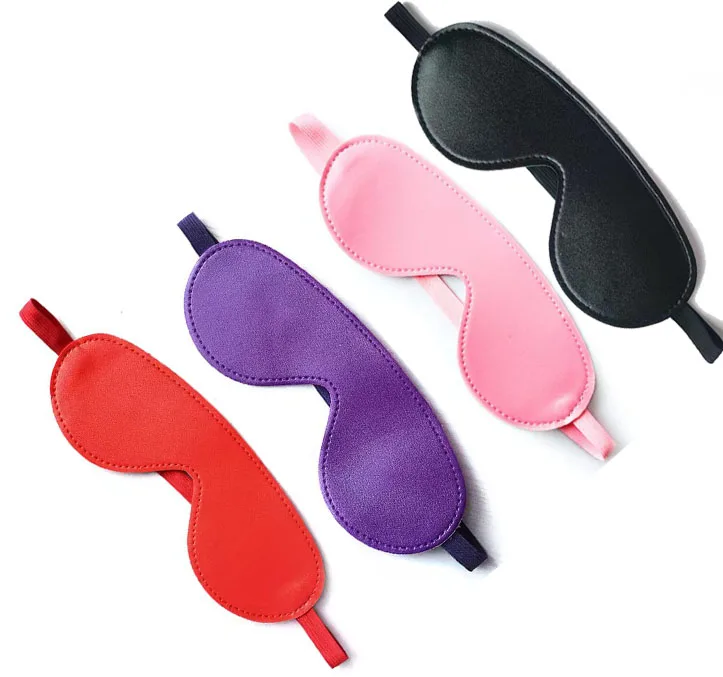 Cheaper Leather Fetish Bdsm Eye Mask for Adults SM Slave Exotic Cosplay Sex Game Stimulus Wholesaler Toys