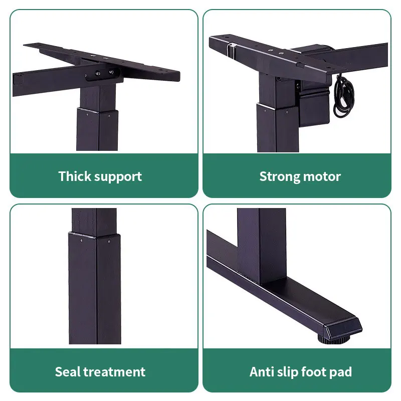 Healthy Office Working Single Motor Adjustable Height Desk Frame Electric Lifting Office Tables Stand Up Desk