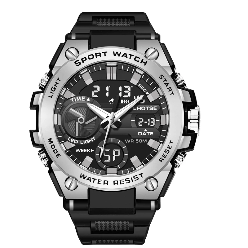 L-3067 Digital Display Sports Watch for Kids Multi-Function Outdoor Sports Shock-Proof Electronic Wristwatch with Buckle Clasp