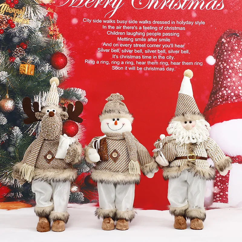 Hot Selling Christmas Gifts Christmas Scene Atmosphere Decoration Plush Doll