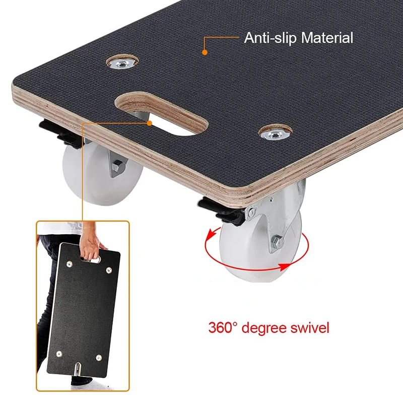 Wood dolly furniture Dolly Home Trolley plant dolly with foldable pulling handle