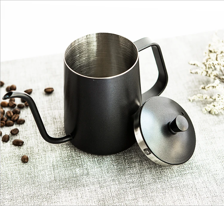 Factory Wholesale 350ml 600ml Stainless Steel Coffee Pot Gooseneck Drip Water Pour Over Hand Brew Coffee Kettle