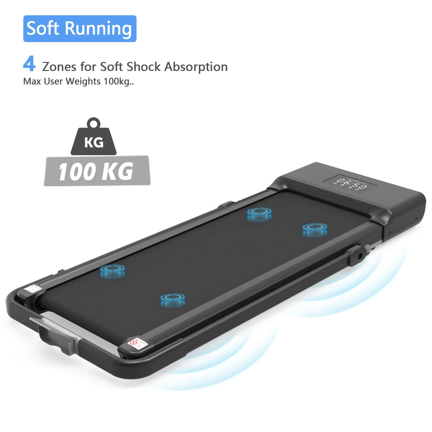 Manomano Amazon Home Fitness Foldable Mini Treadmill Desk Walking Pad Tapis de Course Pliable Electrique