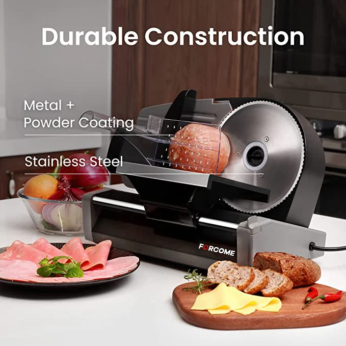 Бытовая ломтерезка для мяса 1/4 л.с. 180 Вт электрическая пищевая с 7 5