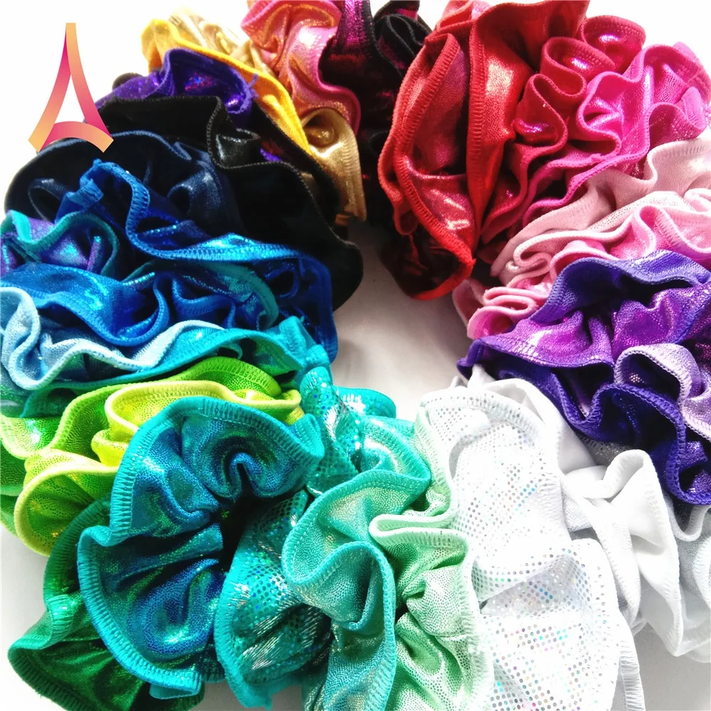 Colorful Shiny Mystique Girls Hair Scrunchies Hair Accessories