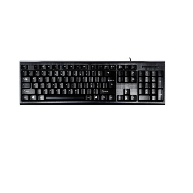 Hot Sale Popular Laptop Wired Black Keyboard Computer Gaming Keyboard Multimedia Office Keyboard