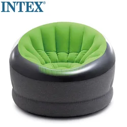 Intex 66581 High Quality PVC Flocked Inflatable Sofa Comfortable Air Sofa Chair Inflatable Lounge Sofa Chair for Dults