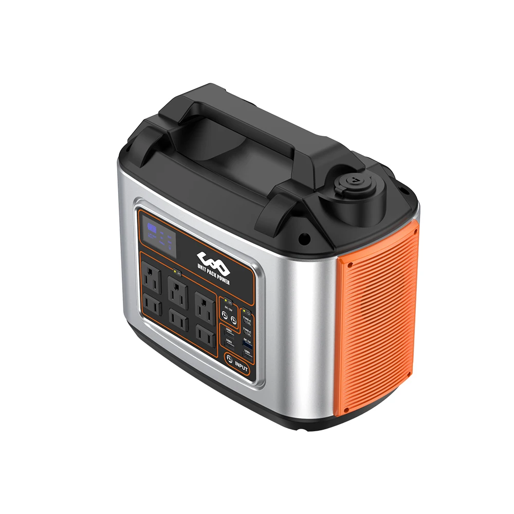 T500 Digital Portable Power Station 500W Solar Generator with Flashlight for Camping Pure Sine Wave Inverter Type