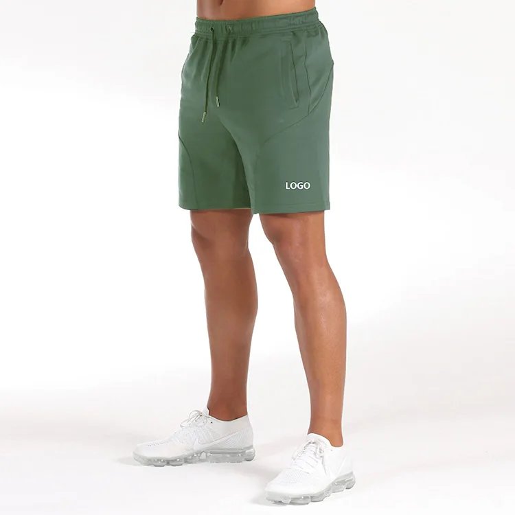 Custom High Quality Cotton Breathable Stretch Training Sports Tapered Shorts Workout Fitness Running Athletic Men Gym Shorts