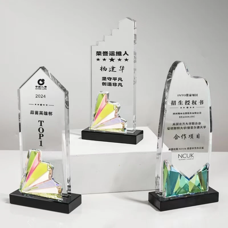 Wholesale 3D Laser Engrving, Acrylic Awards Blank Crystal Trophy Custom Logo Acrylic Star Awards For Business Gift