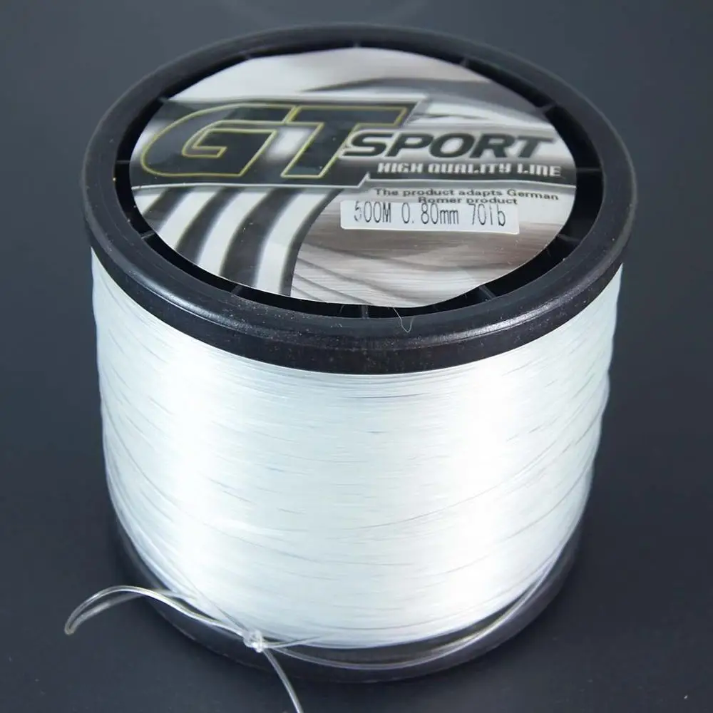 Nylon Mono Fishing Line Floating Buoyancy Carp Fishing for River Lake Stream Fishing 0.45mm-1.0mm Big Diameter 500m-1000m Steam