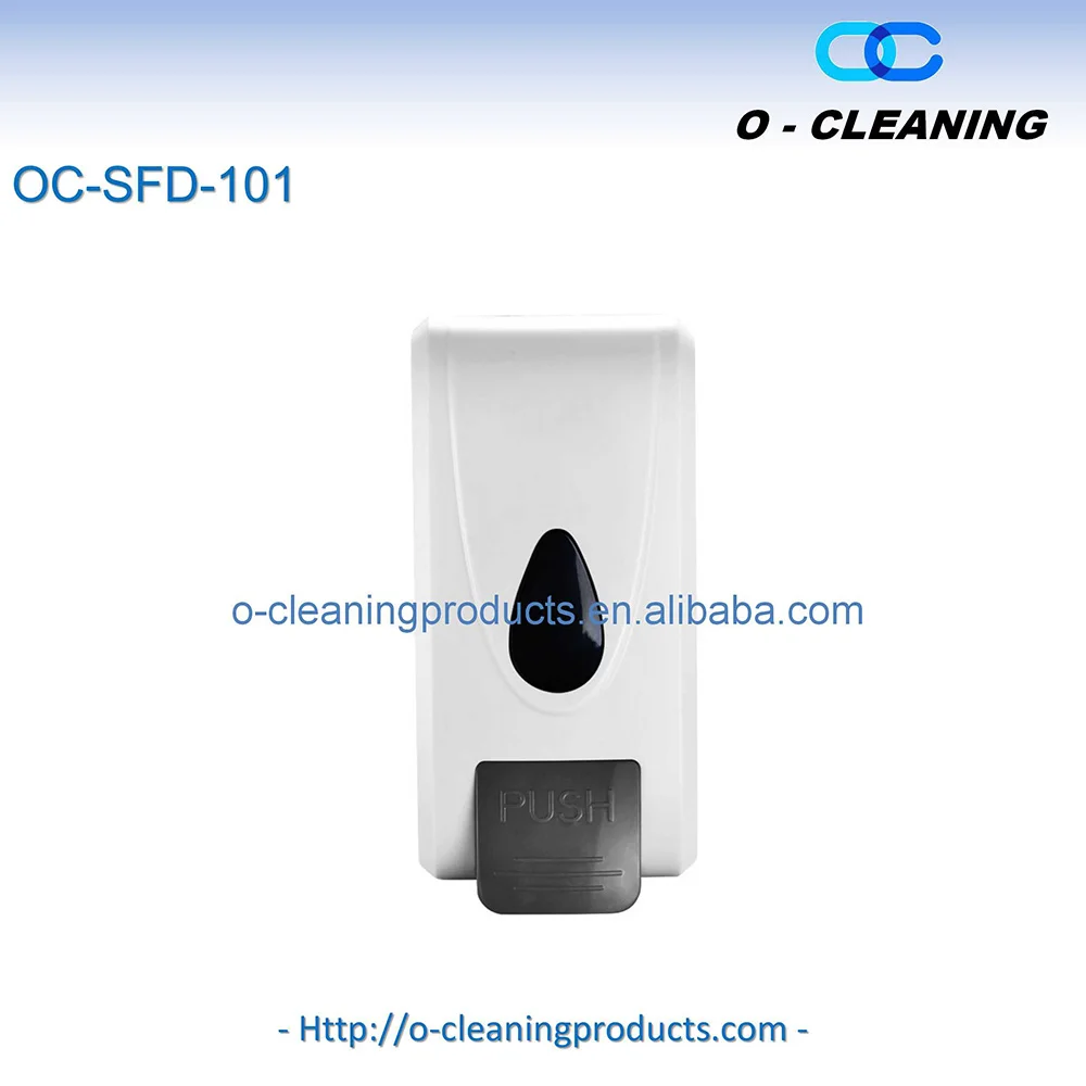 O-Cleaning 1000ML Wall-Hanging Anti-Leak Manual Pump Soap Dispenser Holder,Refillable Hand Wash Dispenser,Eco ABS Plastic